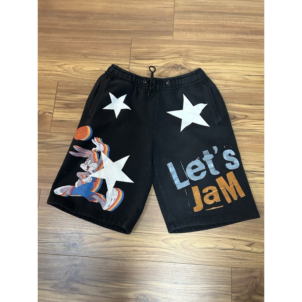 Space Jam Bugs Bunny Graphic Shorts Mens Medium Looney Tunes - Picture 2 of 10